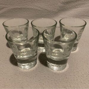 JJ & S Jameson Irish Whiskey Shot Glasses 1.5 oz Set of 5
